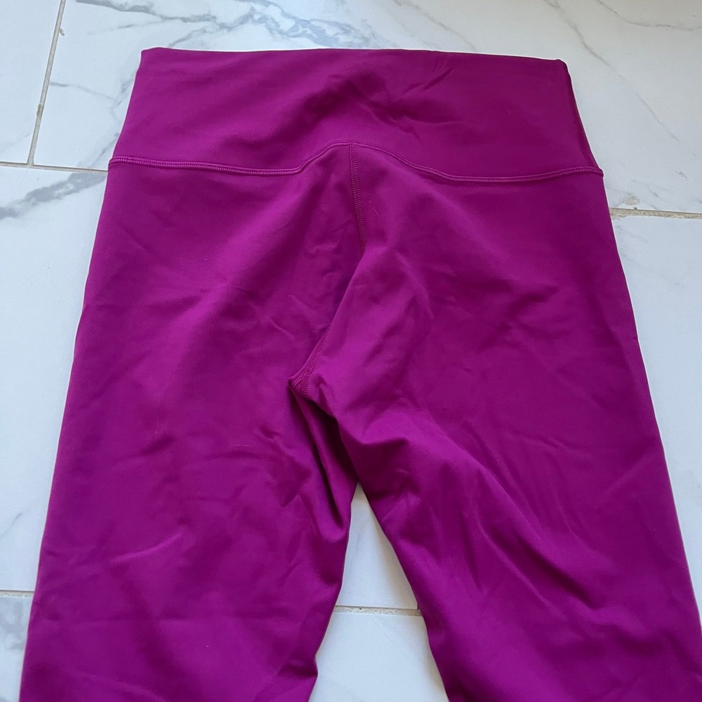 Lululemon Wunder Train HR Tight 25" Everlux Magenta Purple sz 10 - Picture 7 of 8
